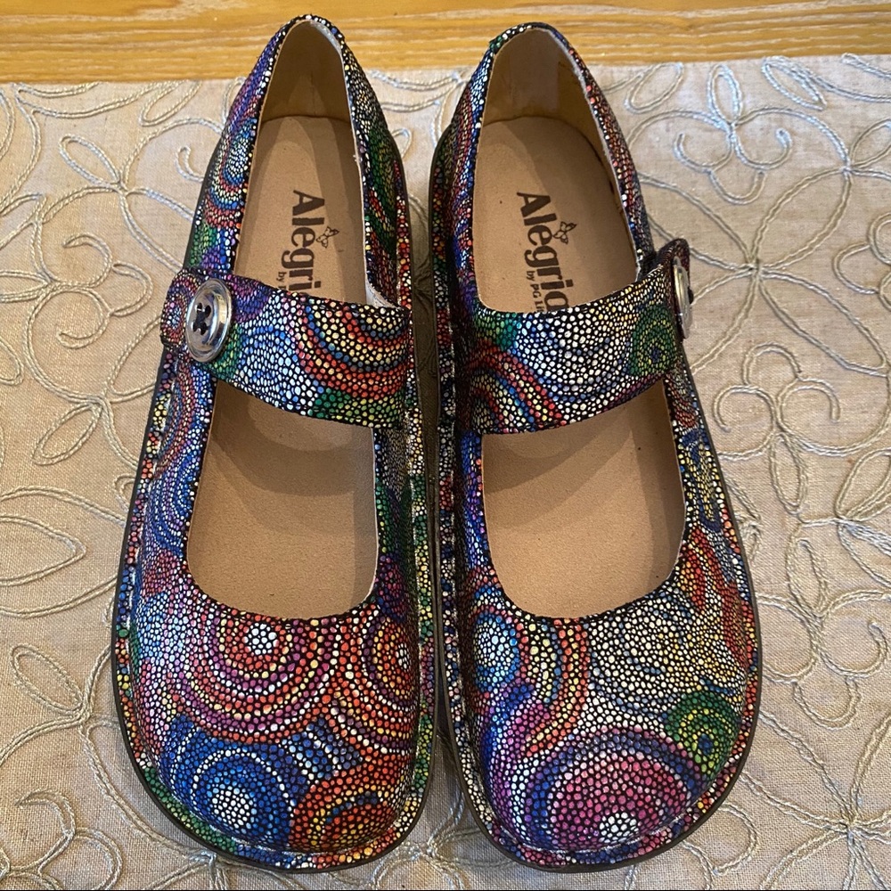 Alegria Paloma Leather Mary Jane Clogs